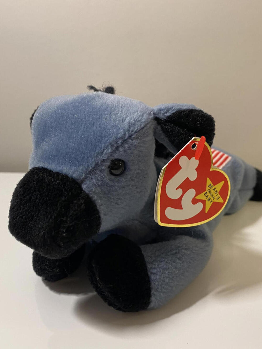 Ty Beanie Baby “Lefty” the Patriotic Donkey (8 inch)